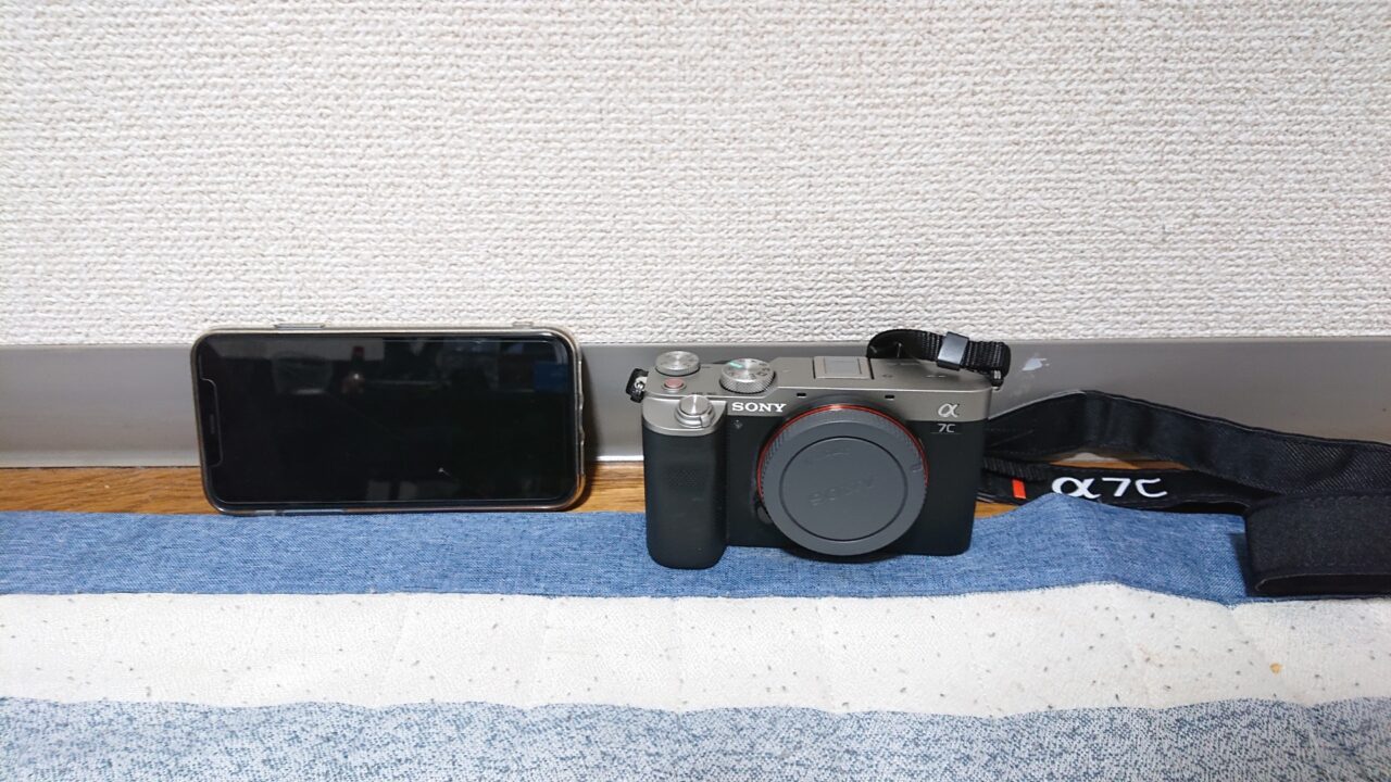 sony a7cとスマホ